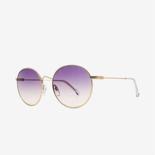 Electric Hampton Sunglasses Light Gold Purple Gradient