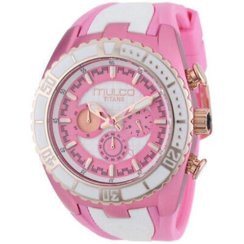 Mulco Women`s Titans Wave Pink Dial Watch - MW5-1836-083
