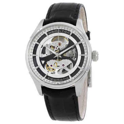 Hamilton Jazzmaster Viewmatic Automatic Men`s Watch H42555751 - Dial: , Band: Black, Bezel: Silver-tone