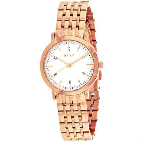 Dkny Women`s Minetta White Dial Watch - NY2511