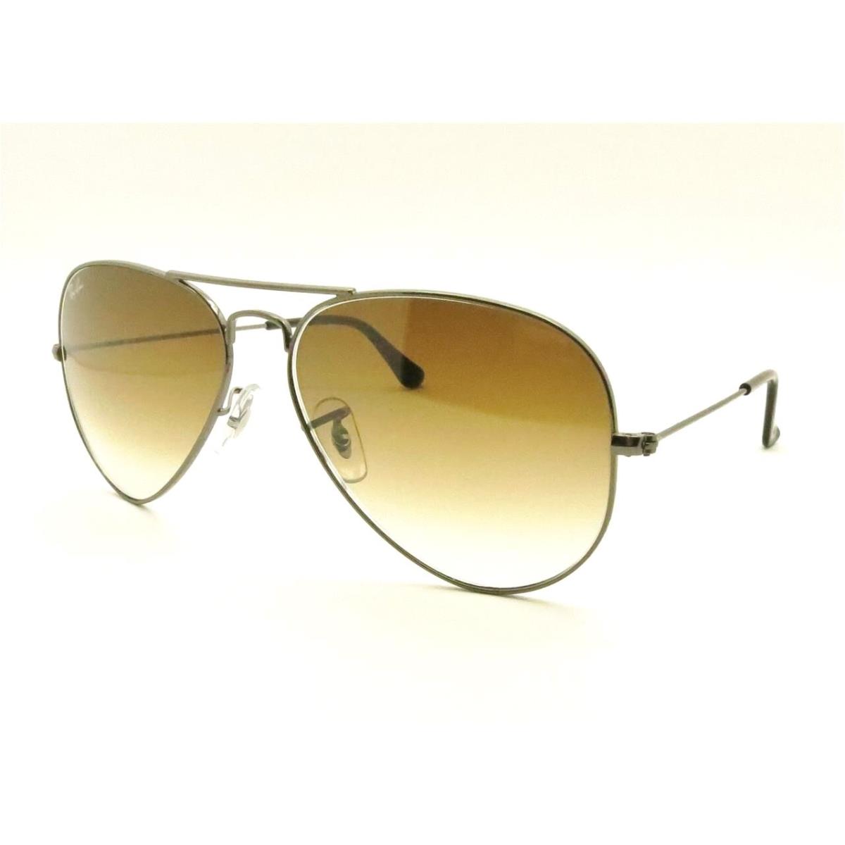 Ray Ban 3025 Aviator 004/51 58mm Gunmetal Brown Gradient