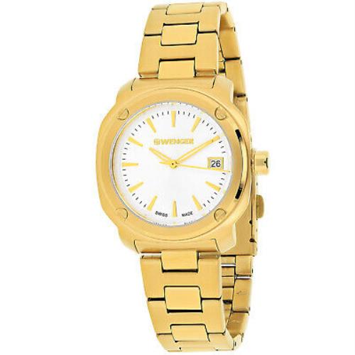 Wenger Women`s Edge Index Silver Dial Watch - 01.1121.107