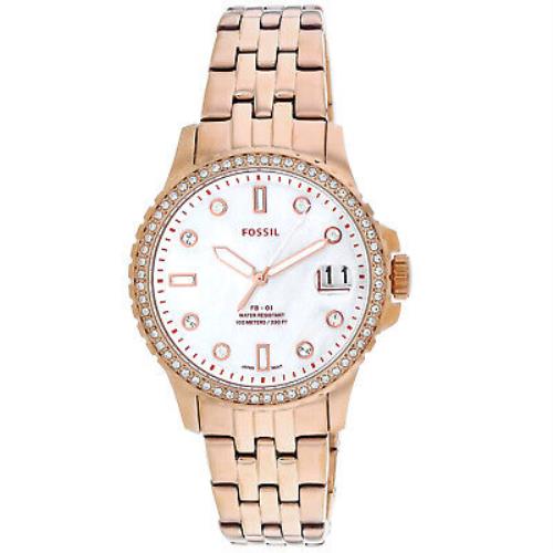 Fossil Women`s FB-01 White Dial Watch - ES4995