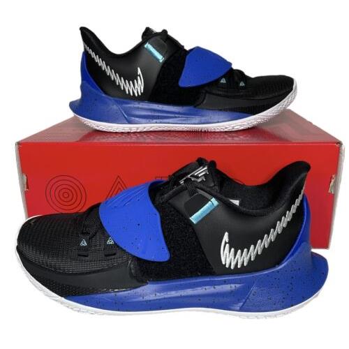 Nike Kyrie Low 3 Team Black Game Royal Basketball Shoes M8 / W9.5 CW6228 002 - Black