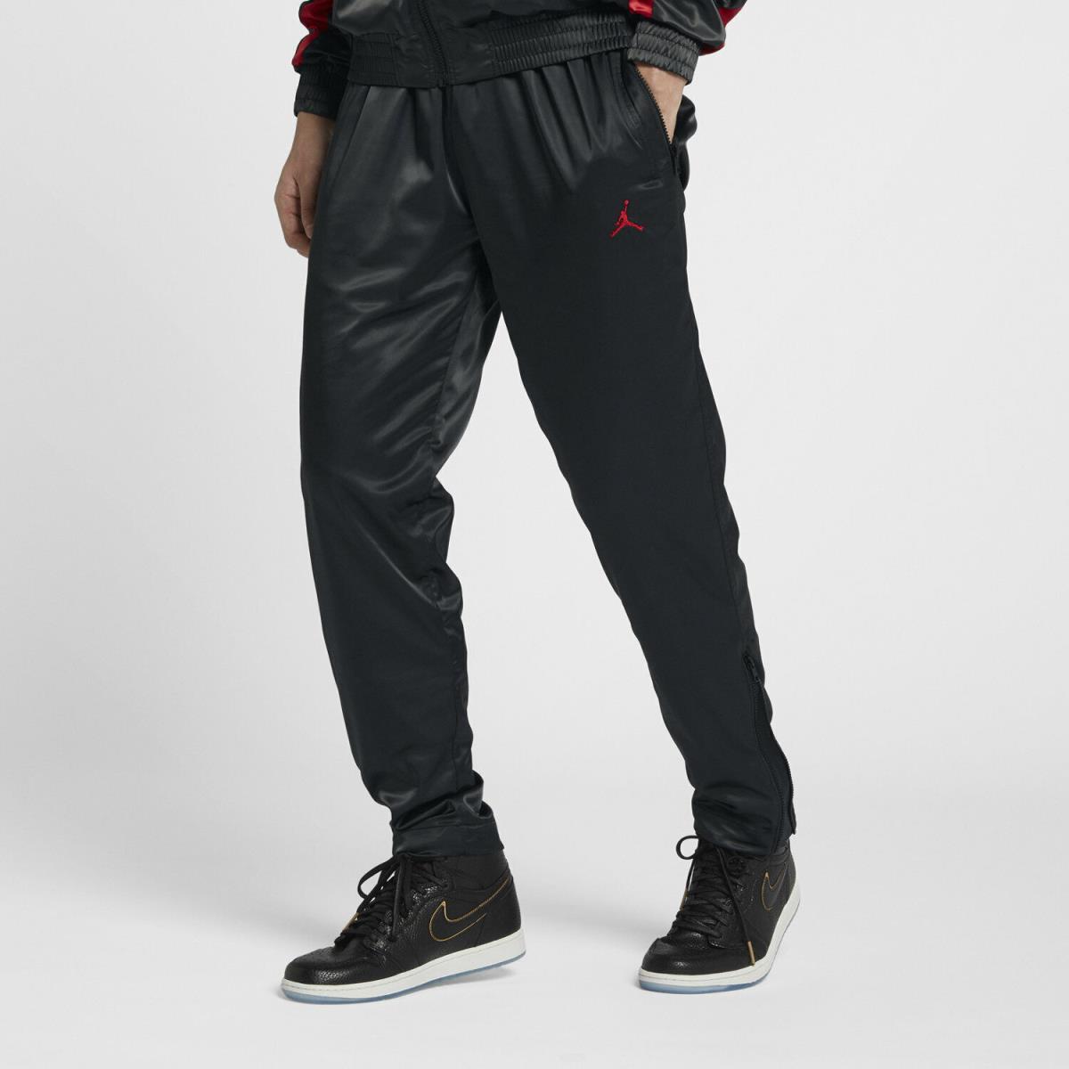 Nike Air Jordan AJ5 Satin Pants - XL - AR3137-010 Track Retro 5 Red Bred Warm Up V QS
