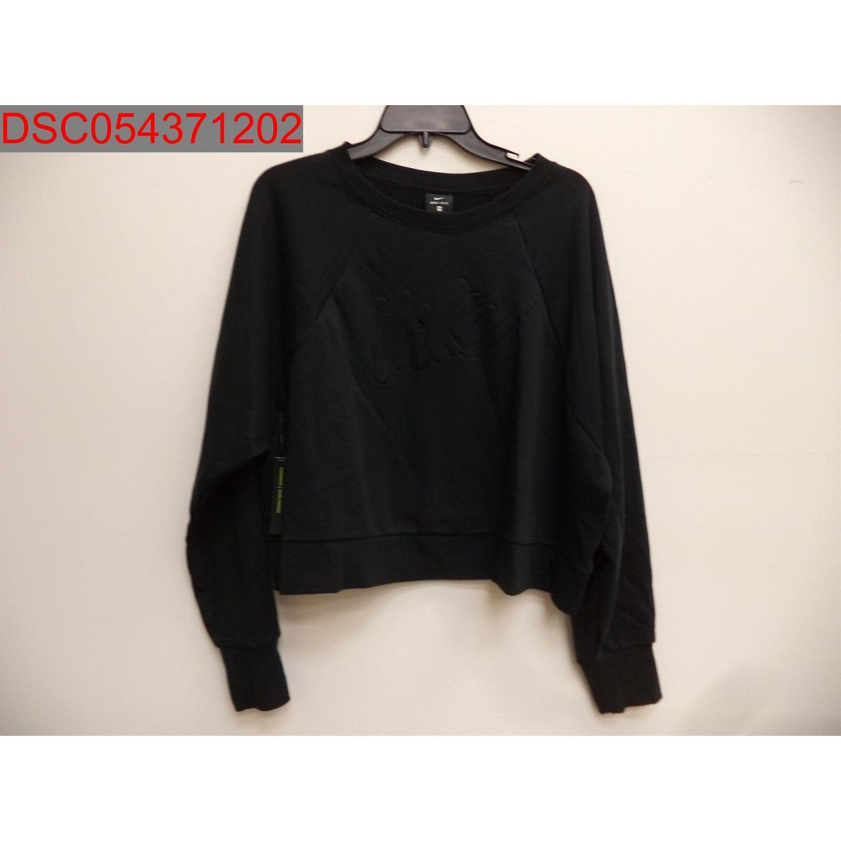 Nike Plus Women`s Dri-fit Black Cropped Fleece Training Size 2X 192502506217
