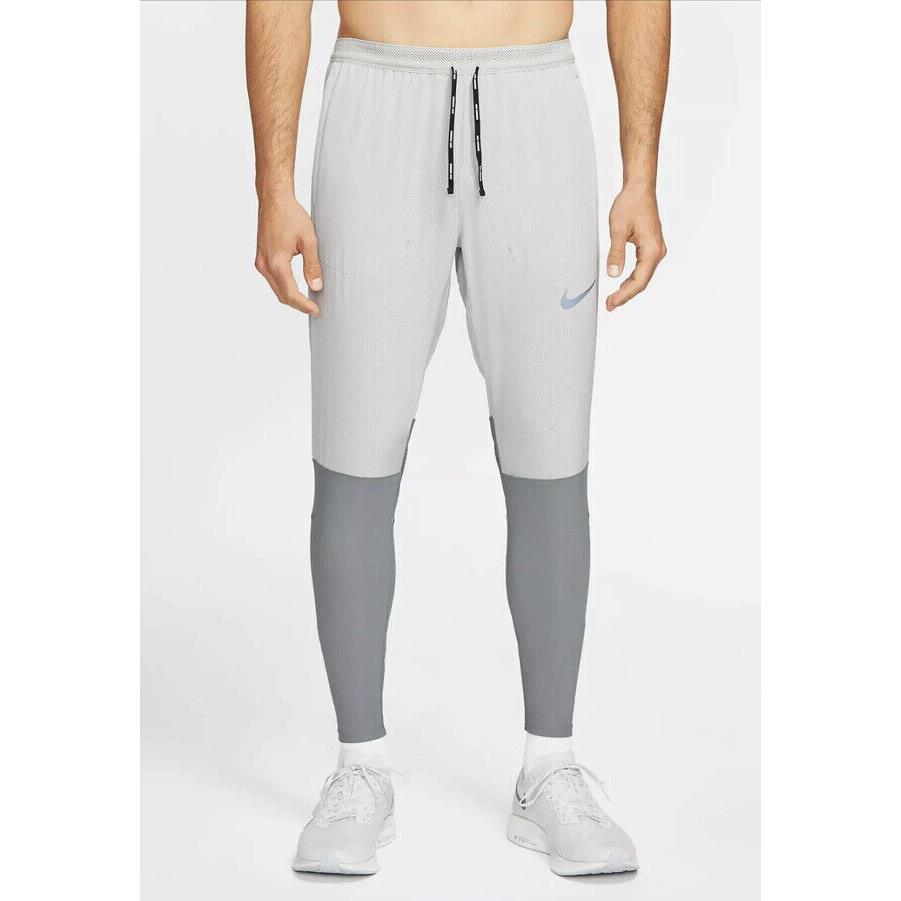 Nike Swift Flyvent Slim Fit Running Pants Mens Smoke Grey Size Large CU5493-077