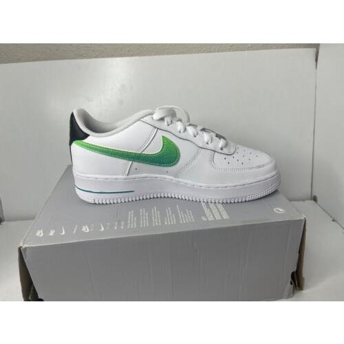 Nike Air Force 1 LV8 1 GS White Aquamarine Green DJ5154-100 Size 6 y - White