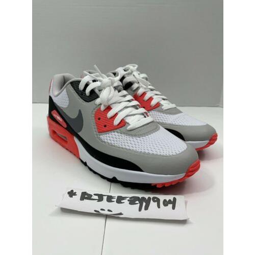 DS Nike Air Max 90 G Golf Shoes CU9978-103 White Black Cool Grey Radiant Red