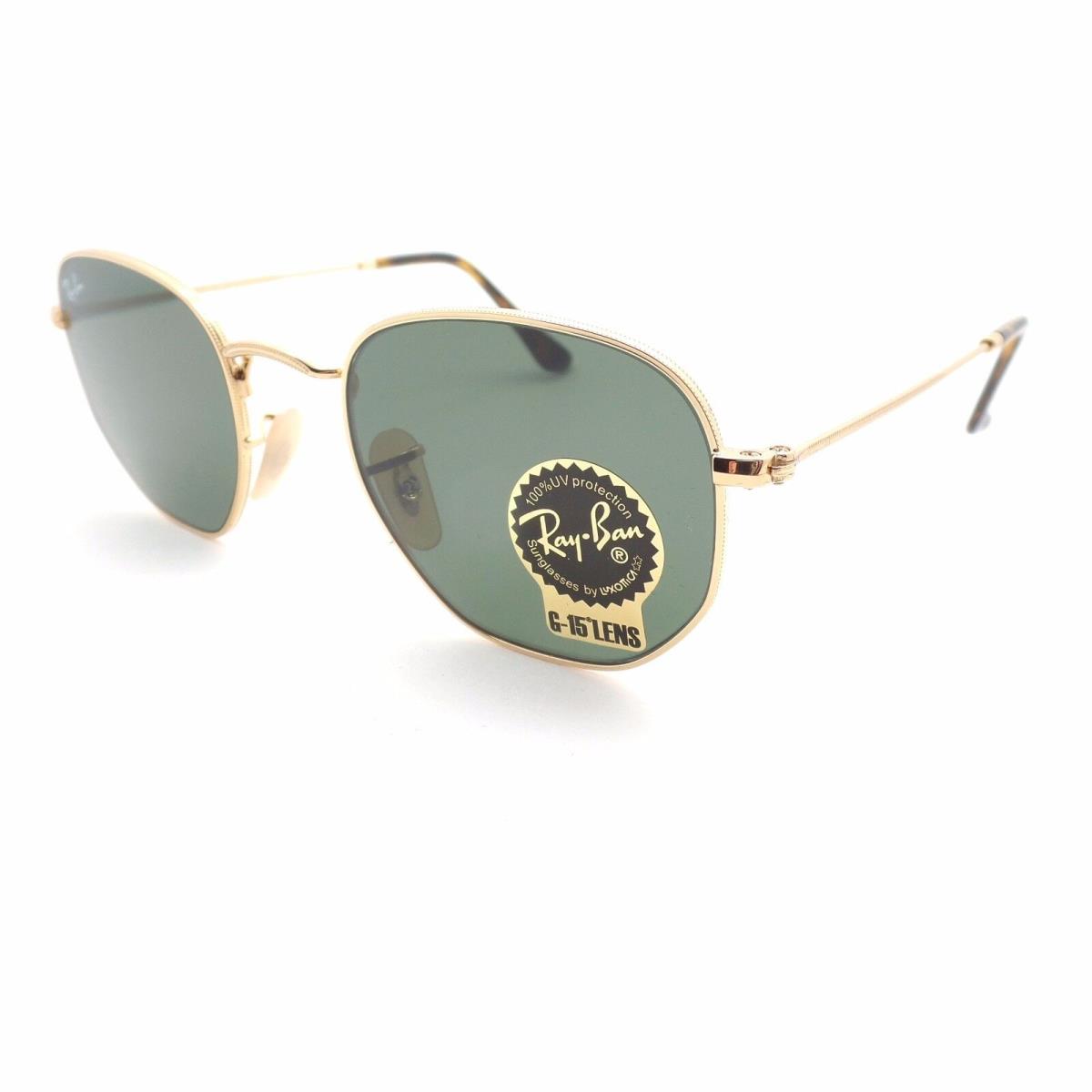 Ray Ban 3548 N 001 Shiny Gold Flat G15 Sunglasses 48/21/140