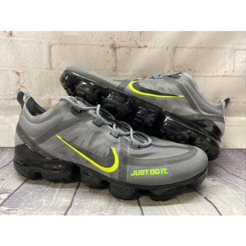 Mens Nike Vapormax 2019 Prm Grey Black Green Shoes CV3417-001 Men s Size 10 Rare
