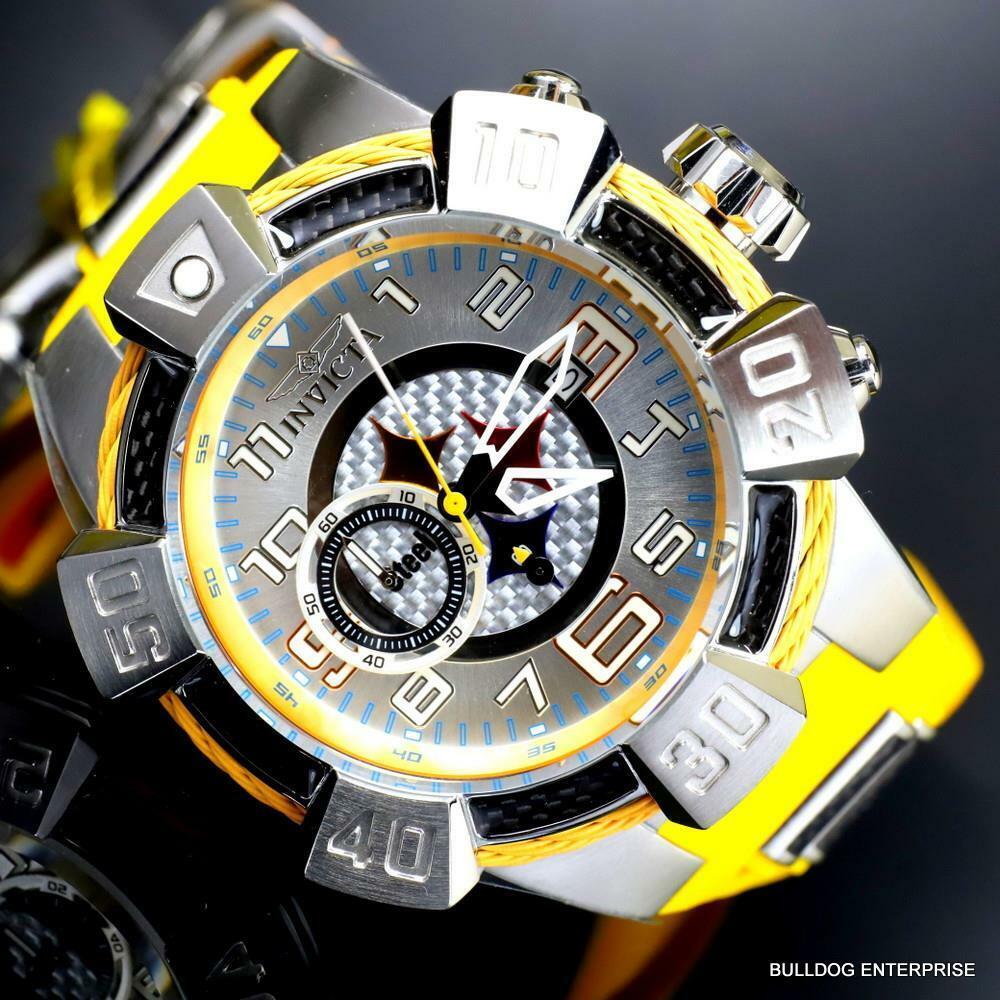 Invicta NFL Pittsburgh Steelers Men's Watch - 56mm, Steel (35513)