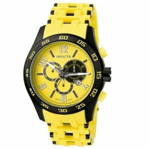 Invicta Men`s Sea Spider Yellow Dial Yellow Rubber Strap Watch IN5024 / 5024