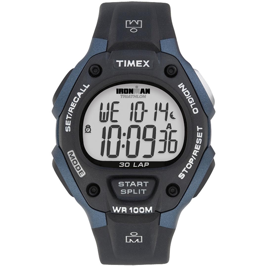 Timex T5H591 Men`s Ironman Classic Blue/black Resin Strap Watch