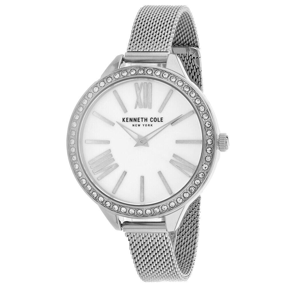 Kenneth Cole Womens KC50939001 Stainless Steel White Dial Quartz Watch