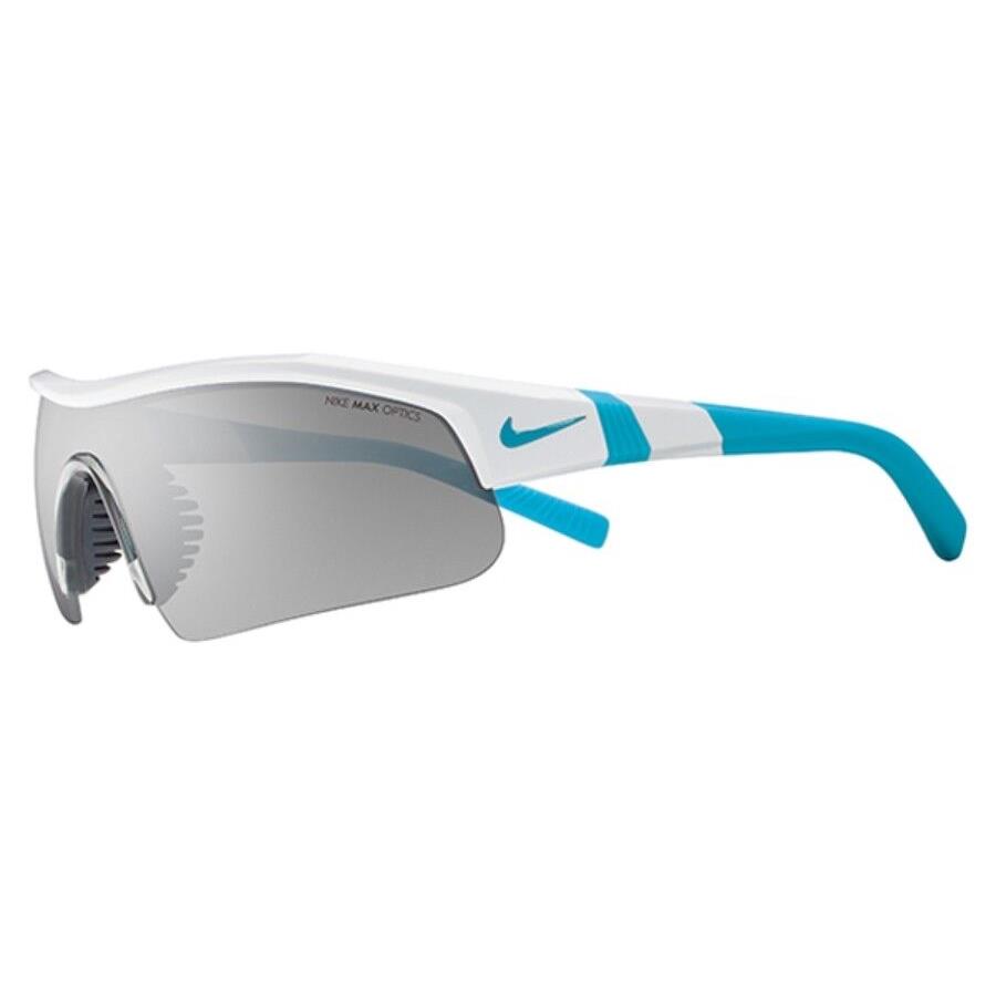Nike Sunglasses Show X1 Pro EVO644 147 White/neo Turq/grey - White/Neo , White/Neo Frame, Gray Lens