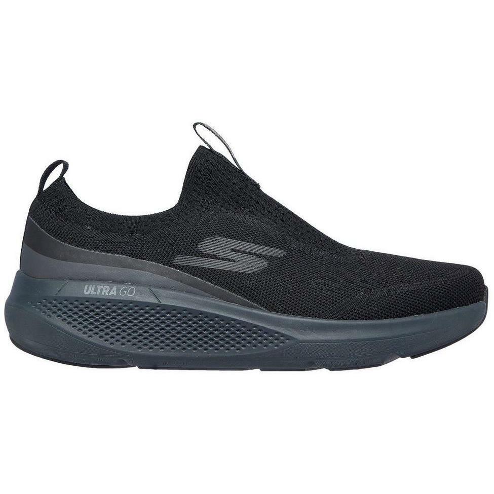 Skechers GO Run Shoes Black Women`s Sport Cushion Comfort Casual Slip On 128320