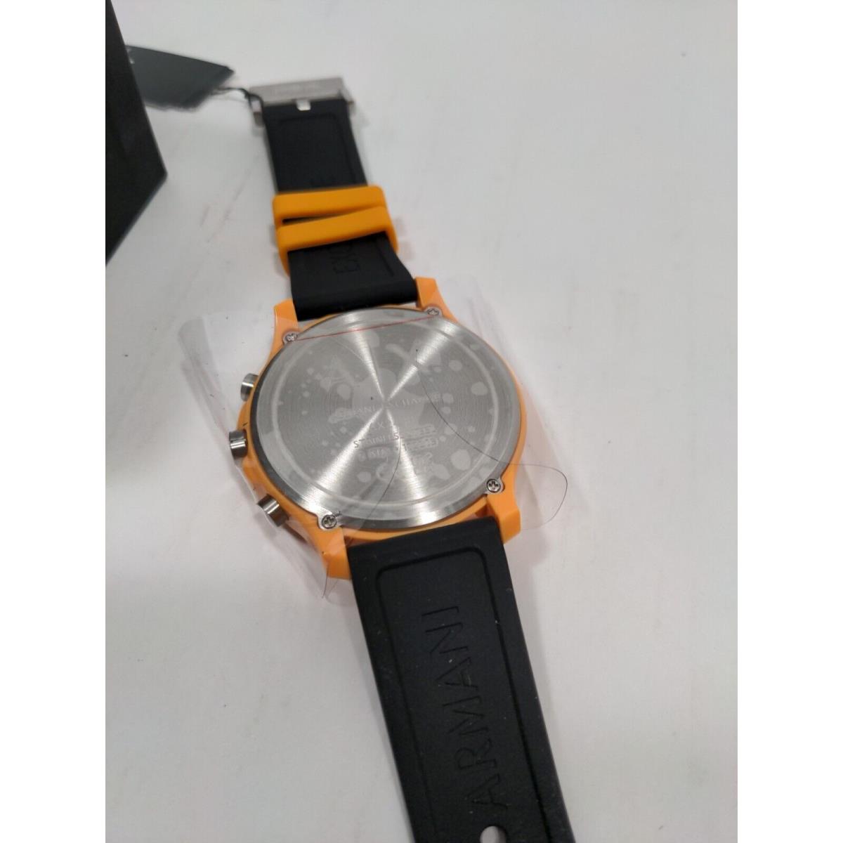 A X Armani Exchange AX Men`s Chronograph Orange AX2438 Silicone