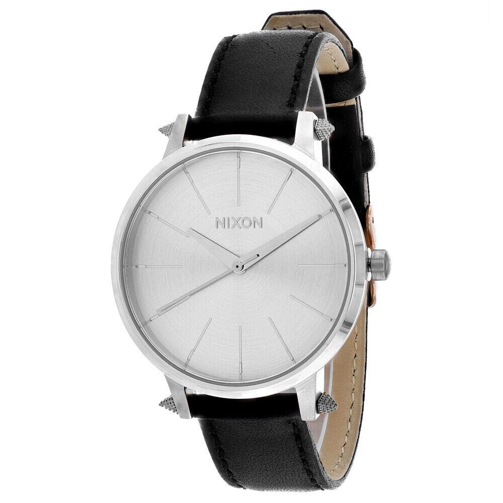 Nixon Women`s Kensington Leather Silver Watch - A108-3149