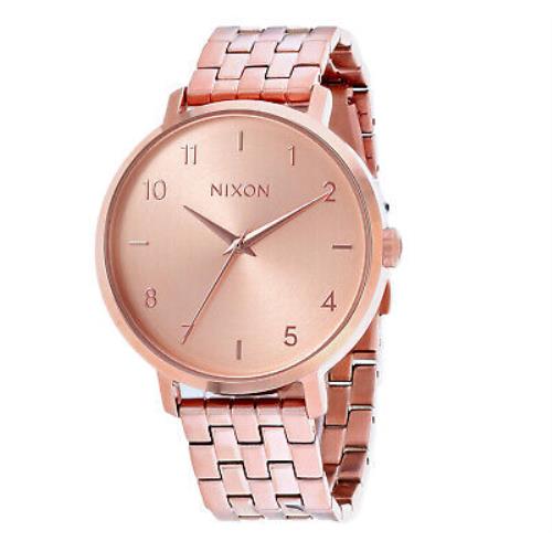 Nixon Women`s Arrow Rose Gold Dial Watch - A109-0897
