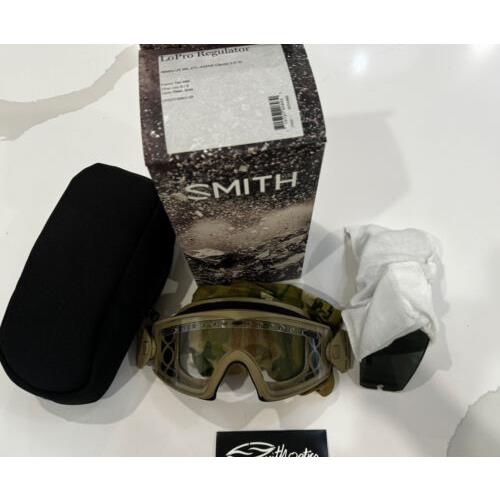 Smith Optics Lopro Regulator Goggle- Tan 499 W/clear Gray Lenses Multicam