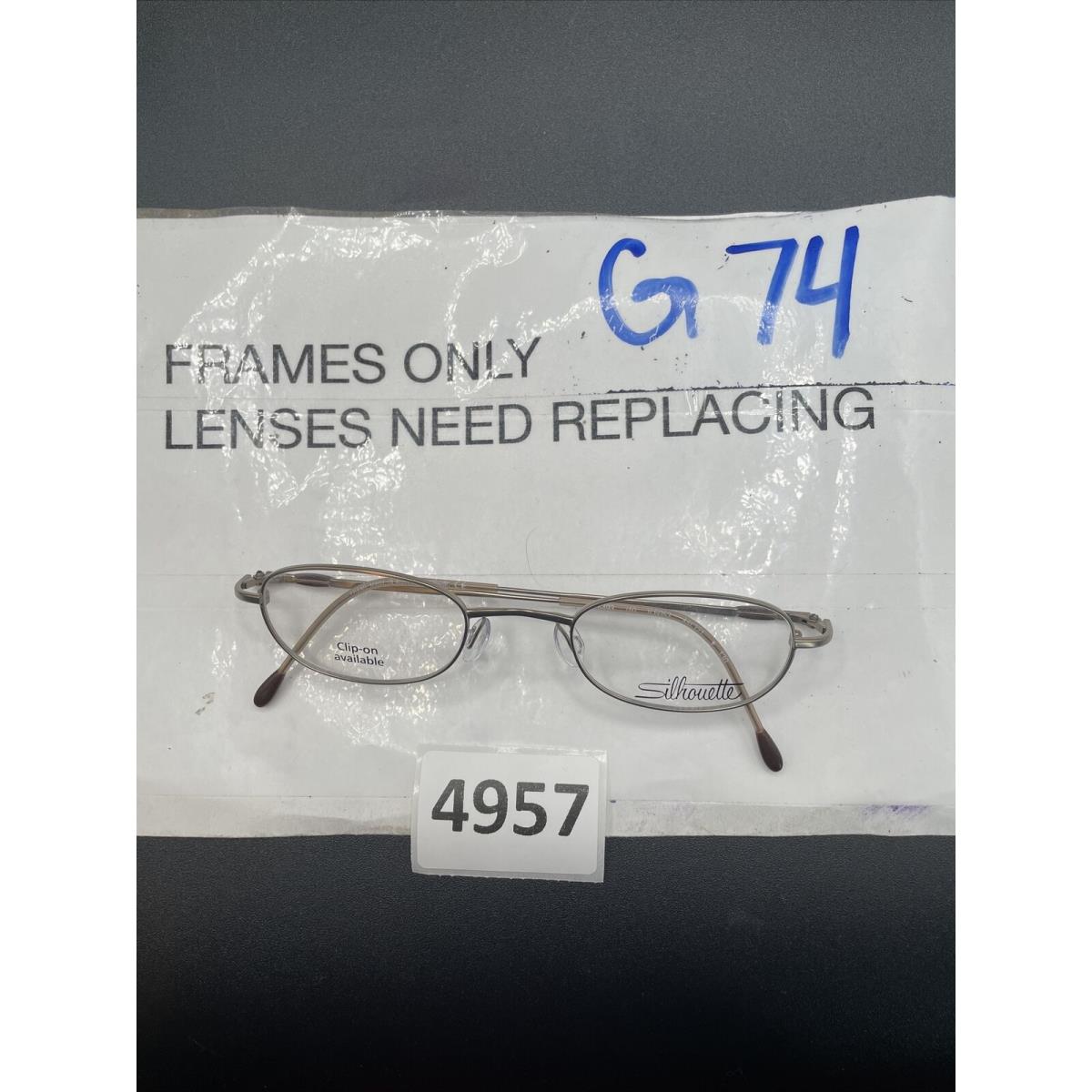 Silhouette M 6493 6053 Eyeglasses Size: 44-21 G74