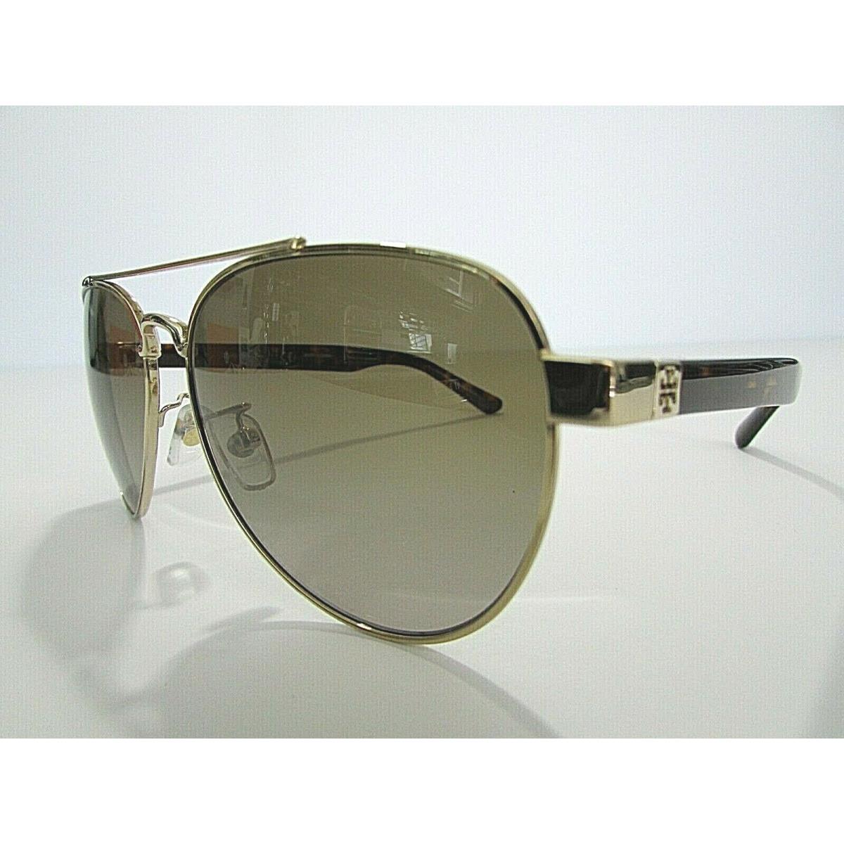 Tory Burch TY6070 TY 6070 327123 Shiny Light Gold Metal UV Sunglasses Frame  - Tory Burch sunglasses - 063425353250 | Fash Brands