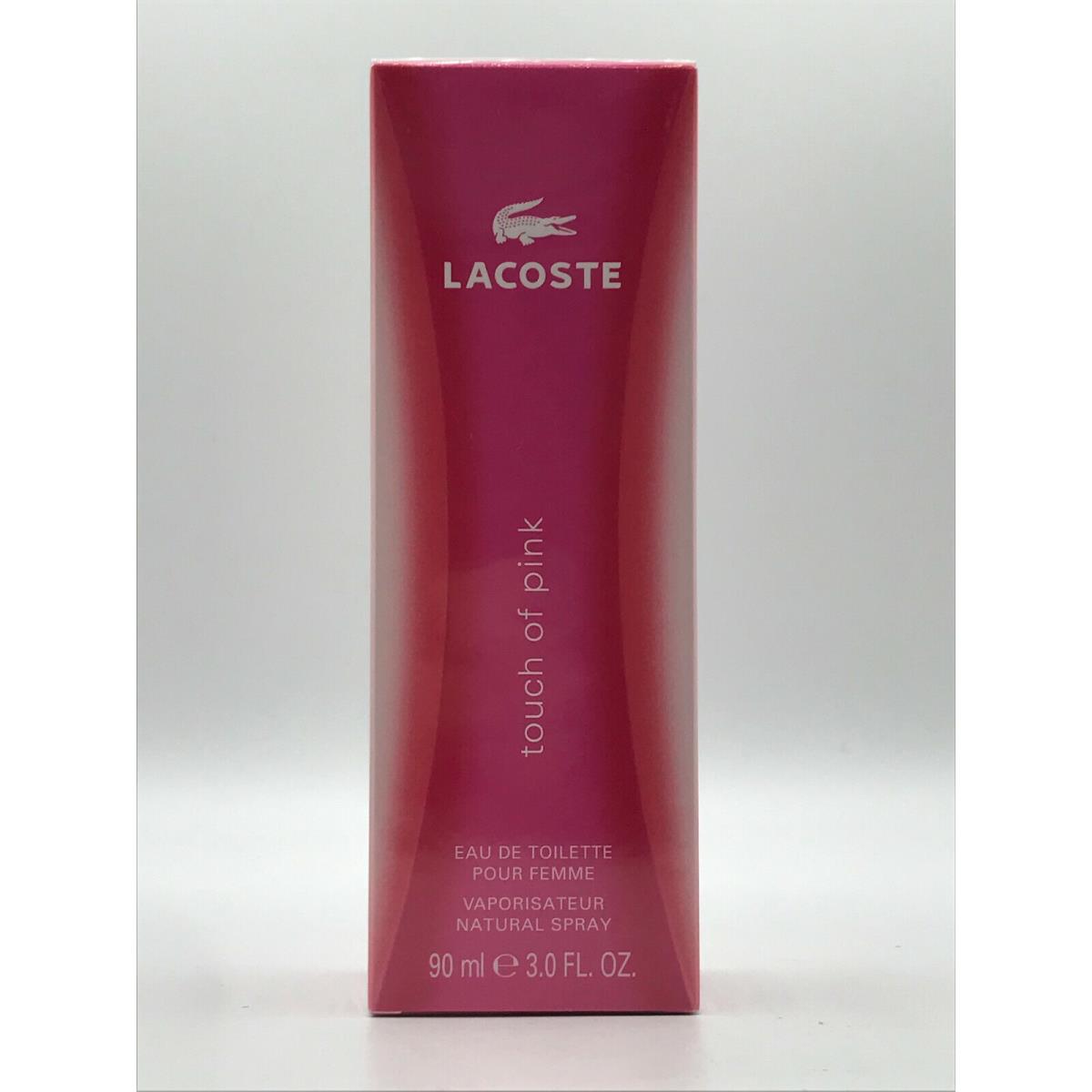 Lacoste Touch OF Pink Perfume Spray 3.0 OZ / 90 ML | 737052191324 ...