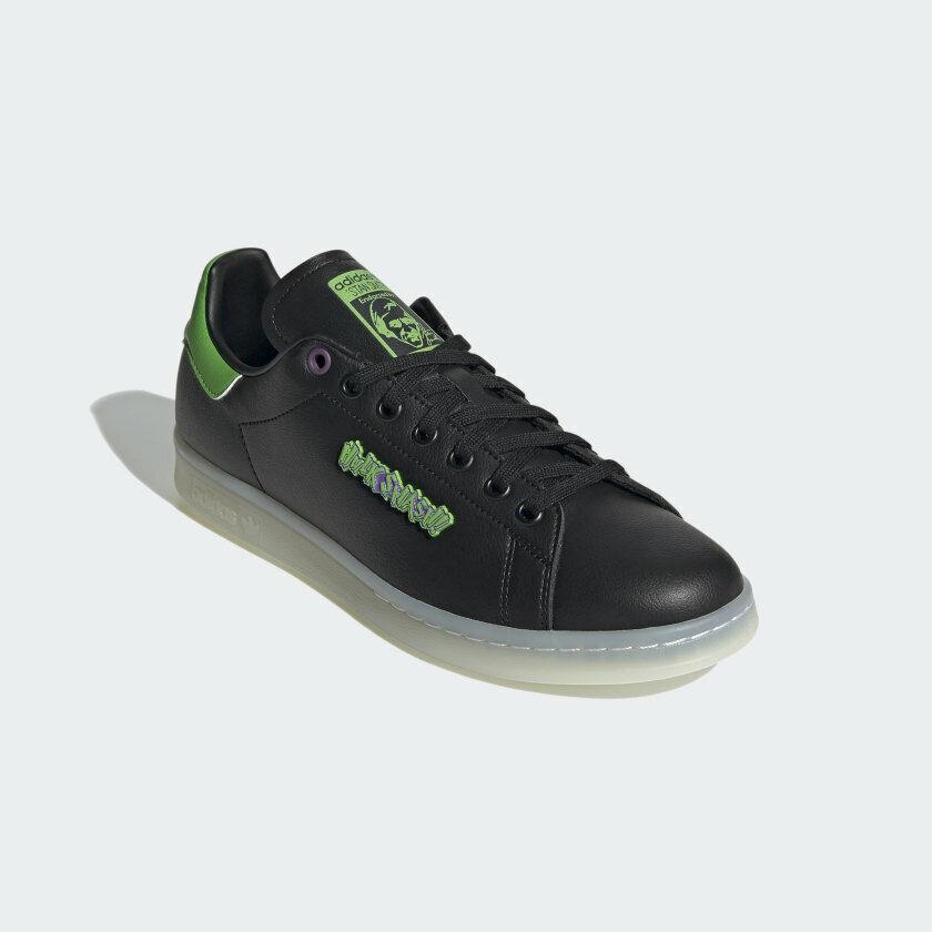 Adidas Hulk Stan Smith FZ2708 Men`s Black Lace up Low Top Sneakers Shoes BS121 | 692740688329 - Adidas shoes Hulk Stan Smith - Black SporTipTop