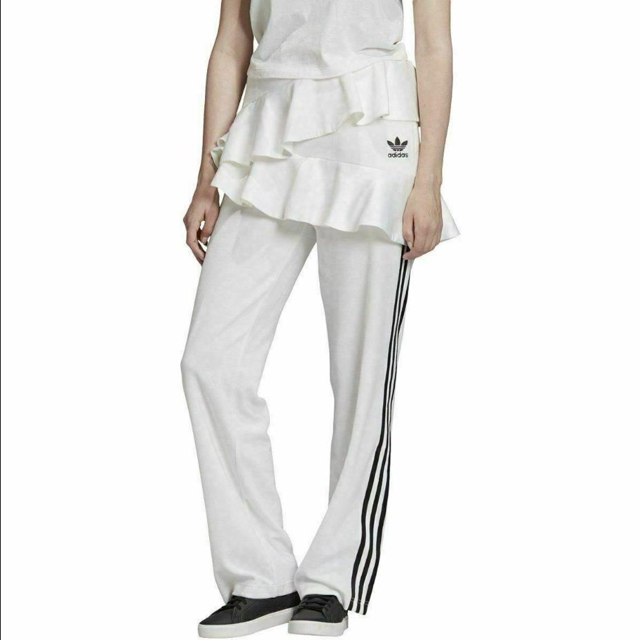 Adidas Originals X J Koo Women Track Pants Velour White Black FT9891