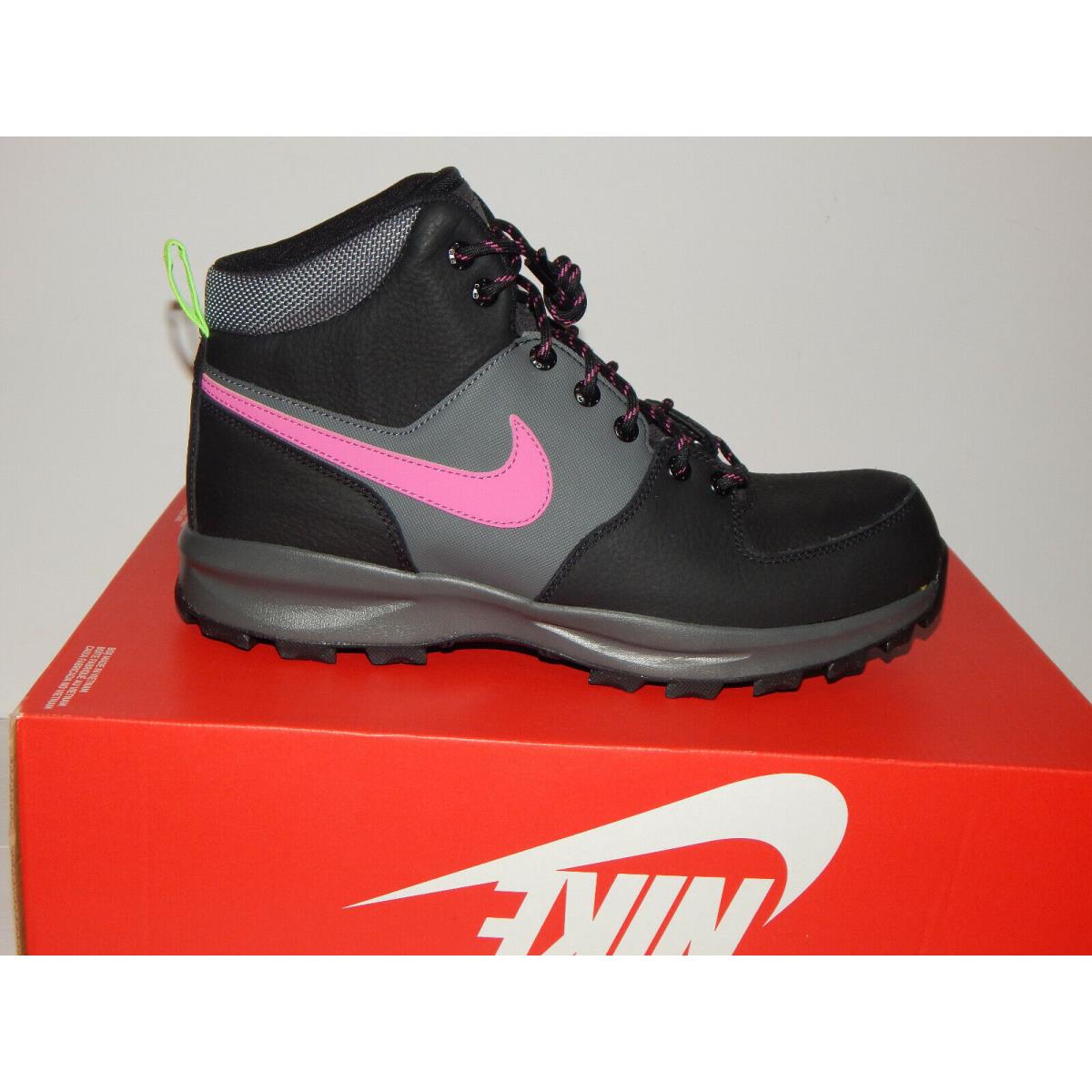 Nike Manoa Leather SE Mens Shoes / Boots CW7360-001 Size 10 Black/fuchsia/grey