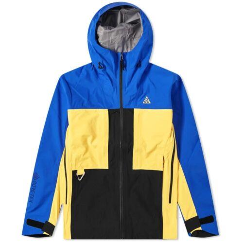 Nike Acg Gore-tex Misery Ridge Jacket Blue Yellow Black CV0634-405
