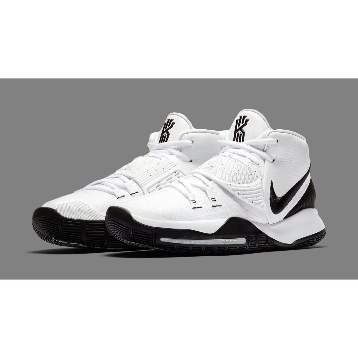 Nike Kyrie 6 Oreo Zoom Basketball Shoes White/black Men`s 18 BQ4630-100