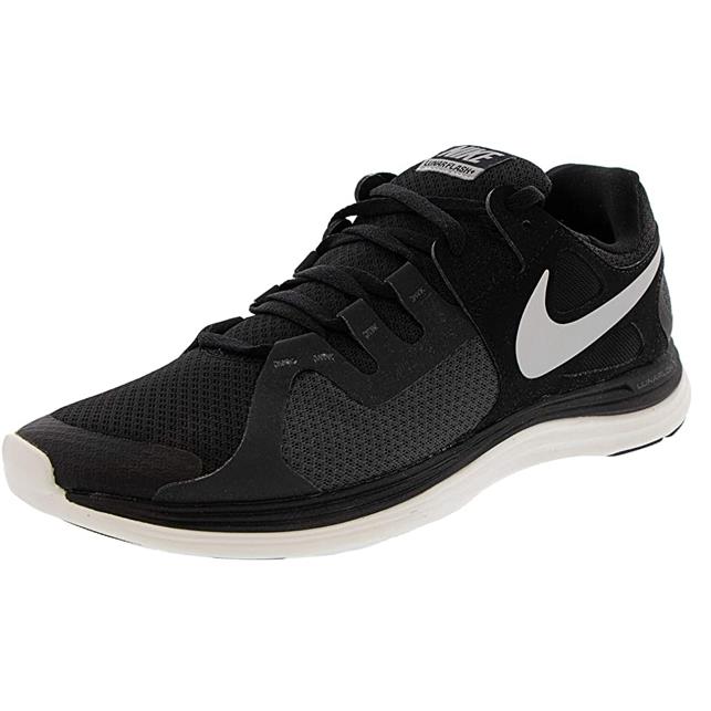 Nike Womens Lunarflash Running Shoes 580397 001 Black White Sz 12