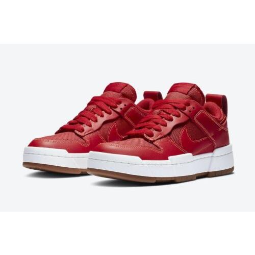 nike dunk low disrupt red gum