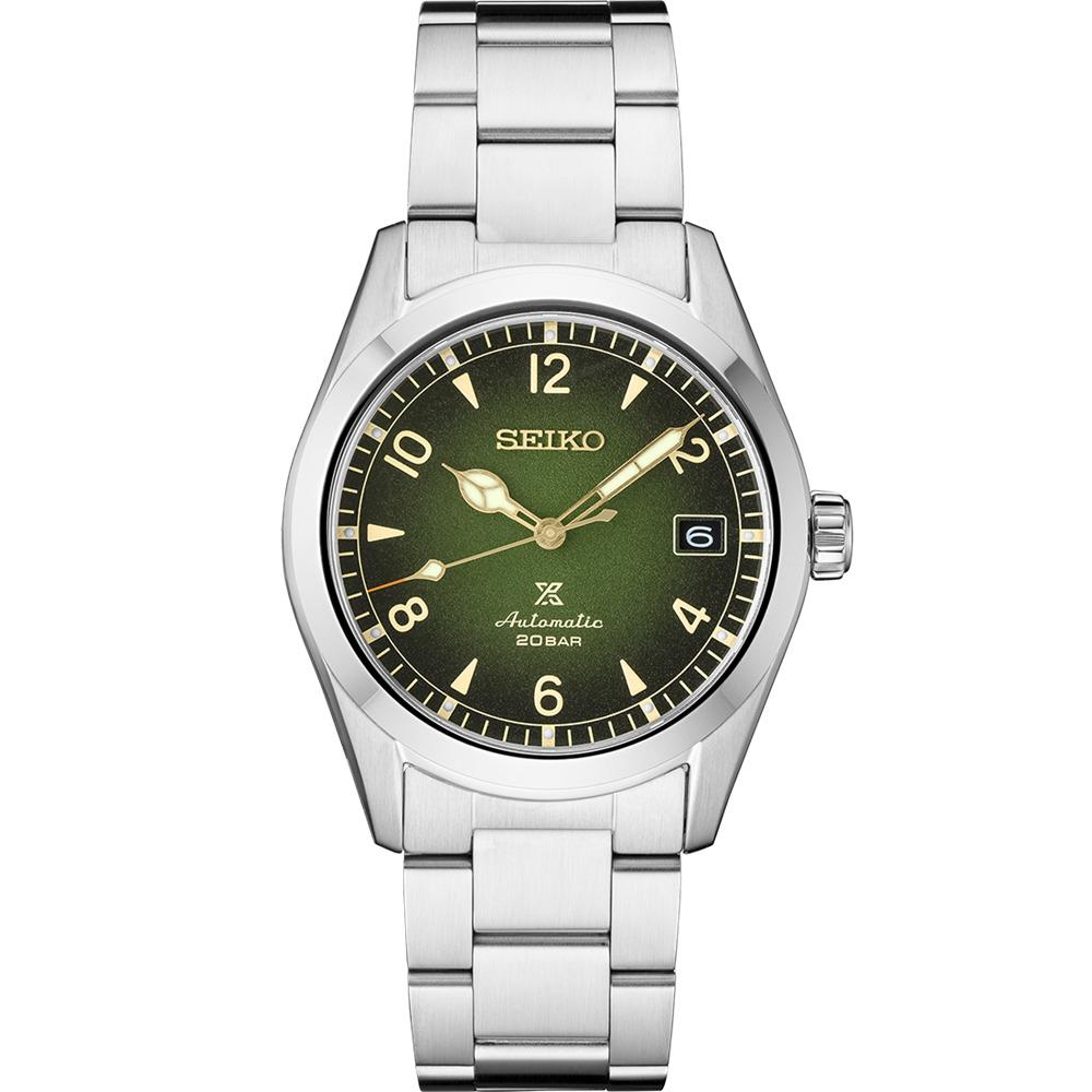 Seiko Luxe SPB155 Alpinist 1959 Reinterpretation Automatic Watch Green Dial - Dial: Green