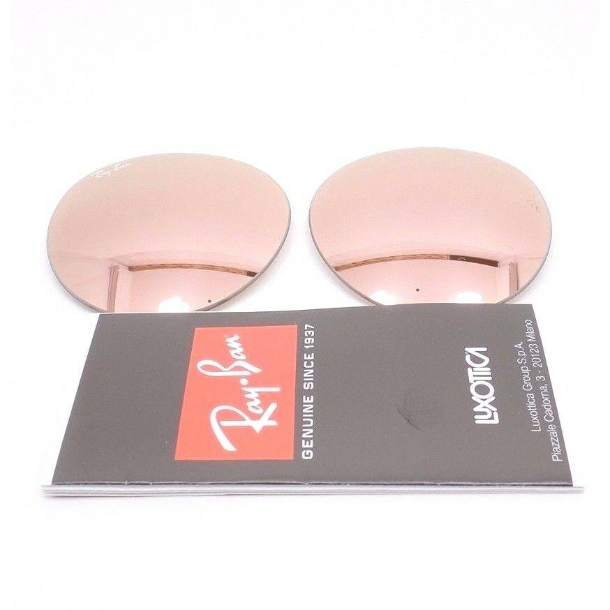 Ray-ban Ray Ban 3447 Replacement Lenses Aviator 112/z2 Pink Mirror 50