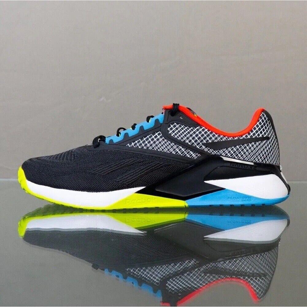 Reebok Nano X2 Men s Sneaker Cross Training Shoe Athletic Black Trainer 2413