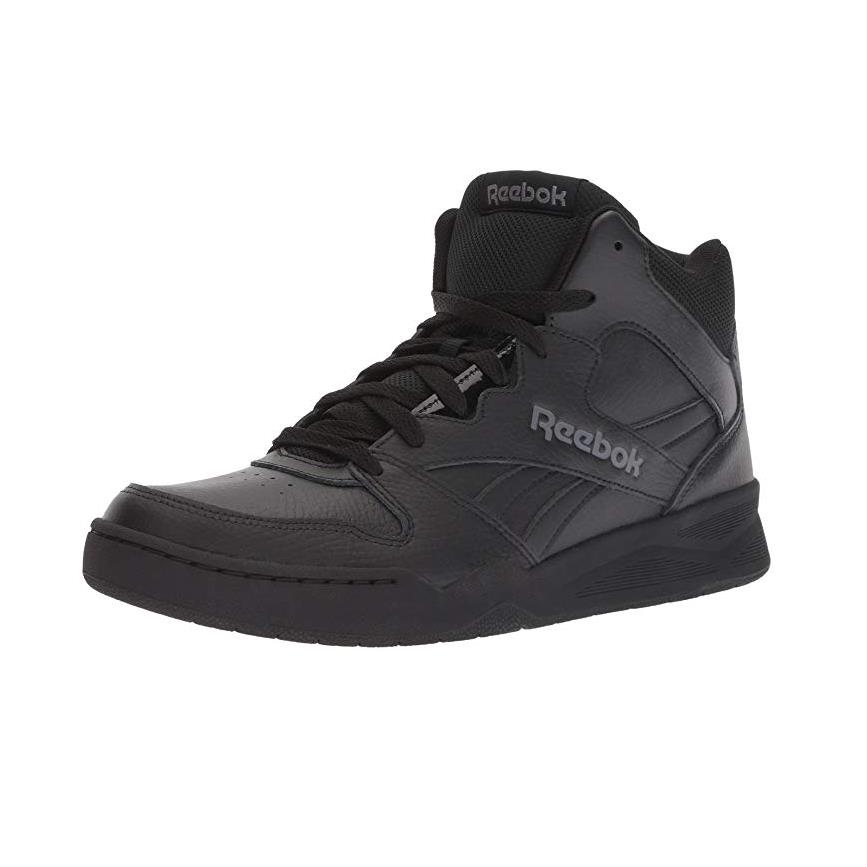Reebok High-top Basketball Leather Shoes Motion Control Shoe Ankle Sneakers Black
