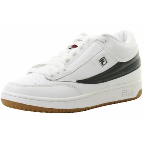 Fila Men`s T-1 Mid White/sycamore/gum Sneakers Shoes - White