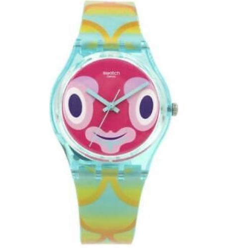 Swiss Swatch Originals Mr. Blubby Colorful Silicone Watch 35mm GL120
