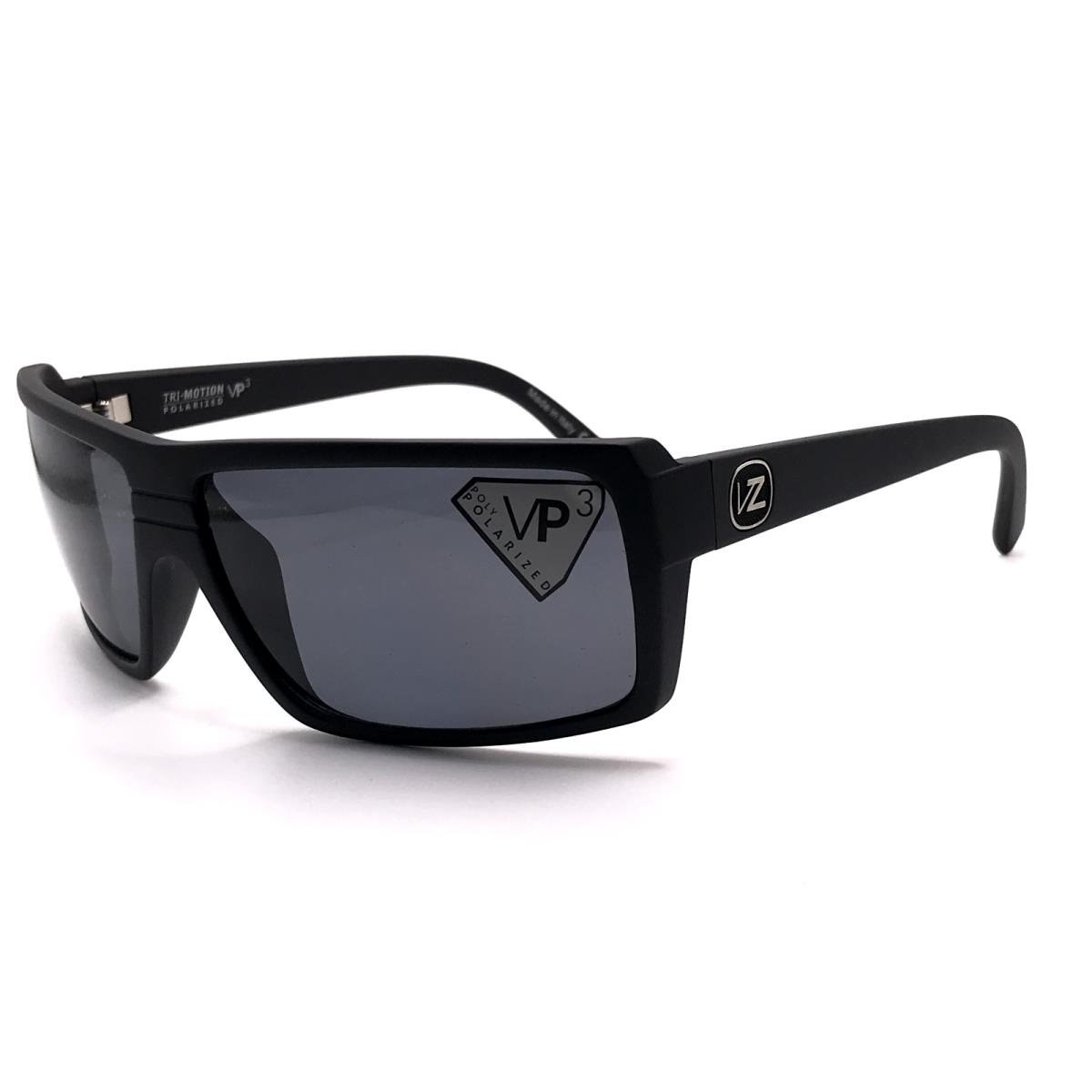 Vonzipper Snark Sunglasses Black Satin Matte / VP3 Polarized