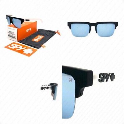 Spy Optic Helm 50/50 Matte Black Clear W/hd+ Happy Gray Green Light Blue Spectra - Matte Black Clear Frame, Happy Gray Green Light BlueSpectra Lens