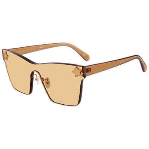 Stella Mccartney Brown Shield Ladies Sunglasses SC0169S 003 99 SC0169S 003 99