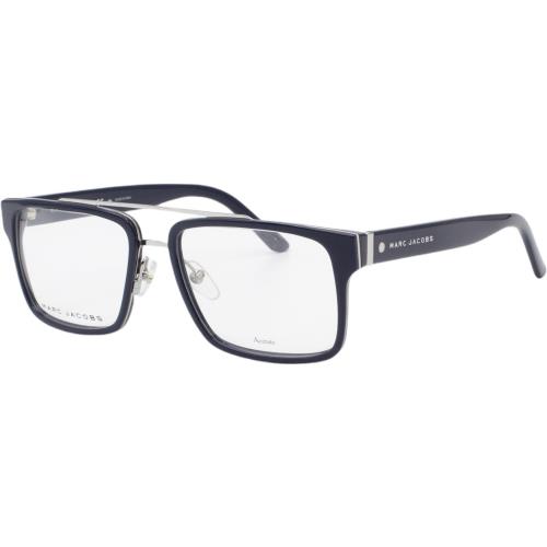 Marc Jacobs Marc 58 Xjb Blue Silver Men s Eyeglasses 54-17-145 W/case