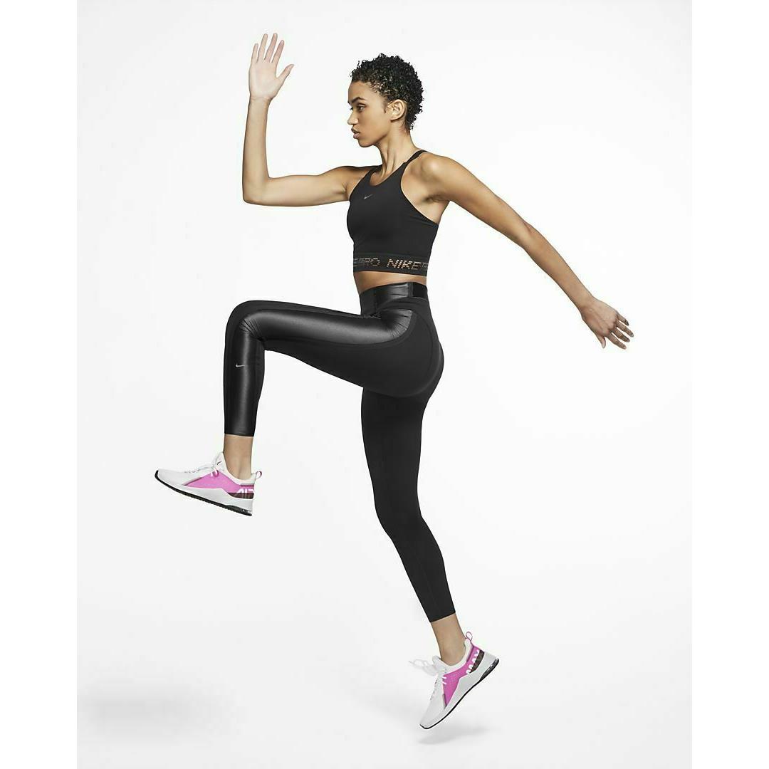 Nike CU5242-011 Women Btq Layered Tight 7/8 Black Pants