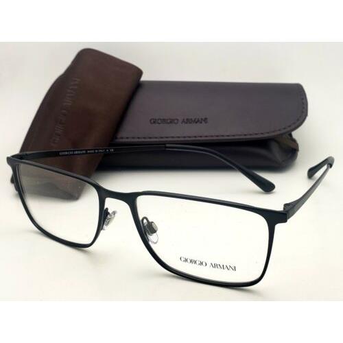 Giorgio Armani Eyeglasses AR 5080 3001 55-17 Matte Black Rectangular Frames