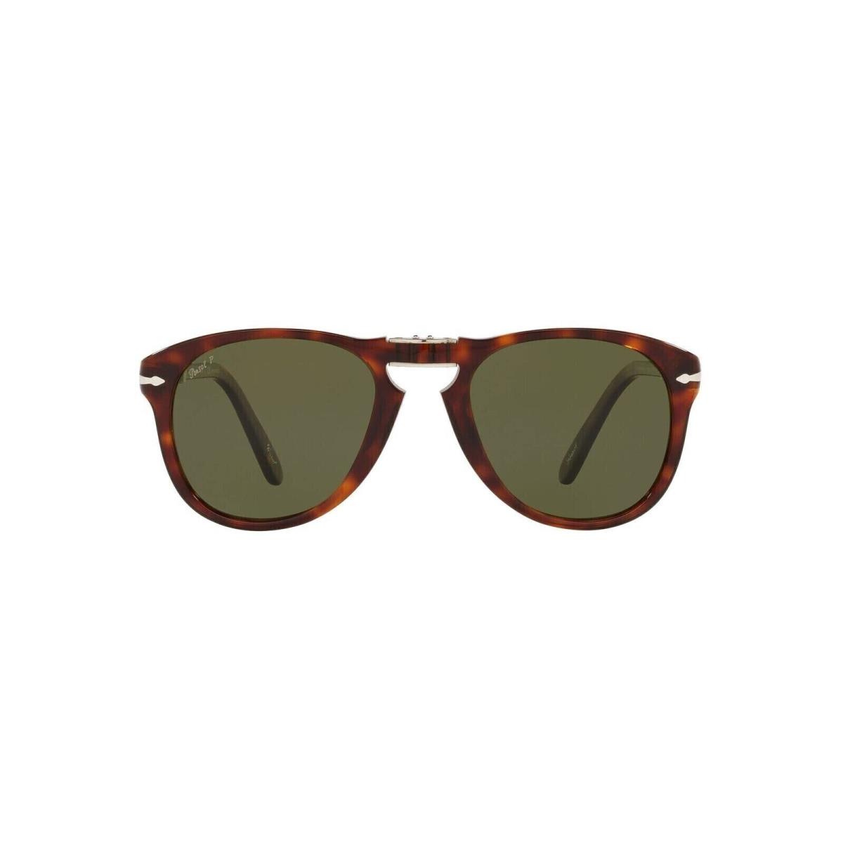 Persol PO 0714SM 24P1 Steve Mcqueen Havana Brown / Green Polarized Sunglasses