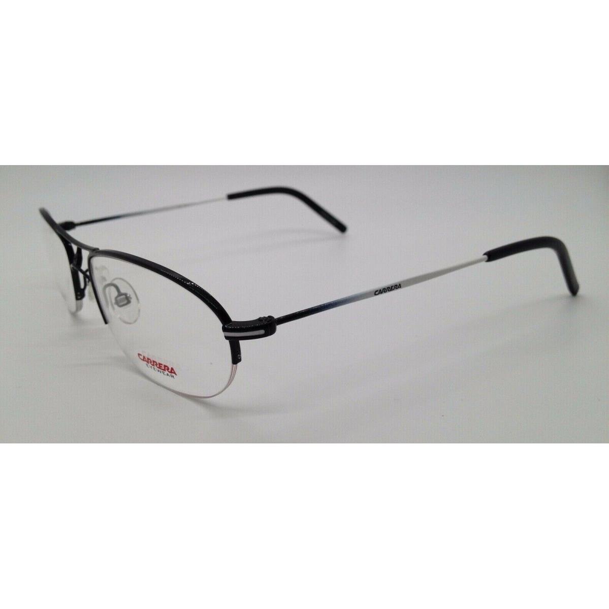 Carrera CA7551 Black/white E0T Metal Semi Rim Eyeglasses Frame 54-19-135 RX