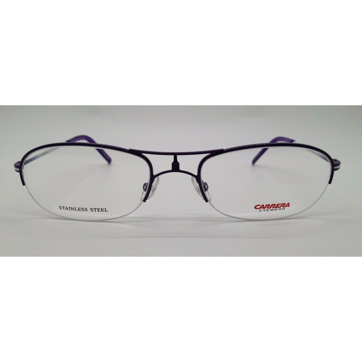 Carrera CA7551 Purple OL1 Metal Semi Rim Eyeglasses Frame 54-19-135 RX